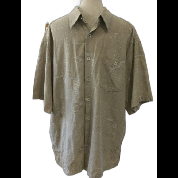 Harley-Davidson Shirt Men's Size XL Color Beige Hawaiian Short Sleeve Shirt - Picture 1 of 8